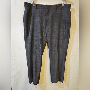 Structure Gray Plaid Men's Trousers